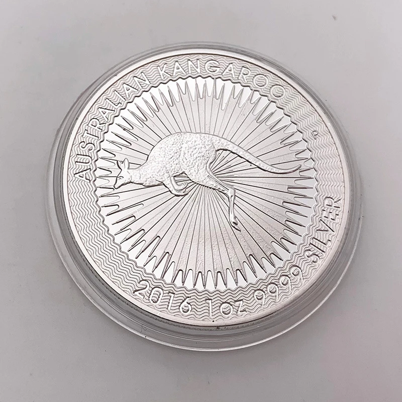 Kangaroo silver-plated craft commemorative coin