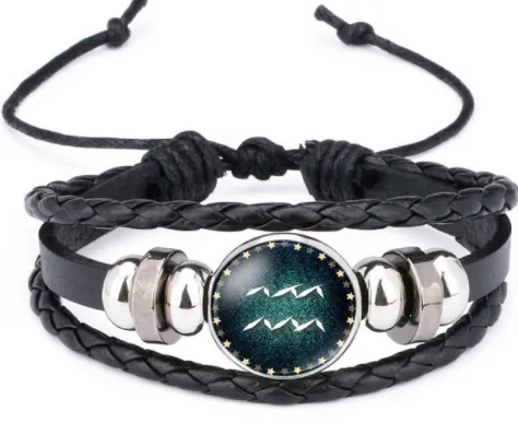 Twelve constellations time gem bracelet