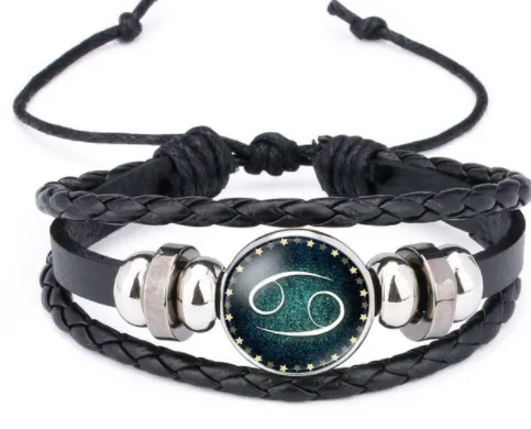 Twelve constellations time gem bracelet