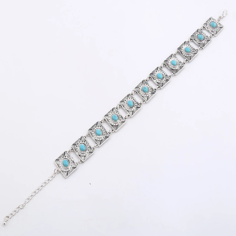 Bohemian turquoise necklace