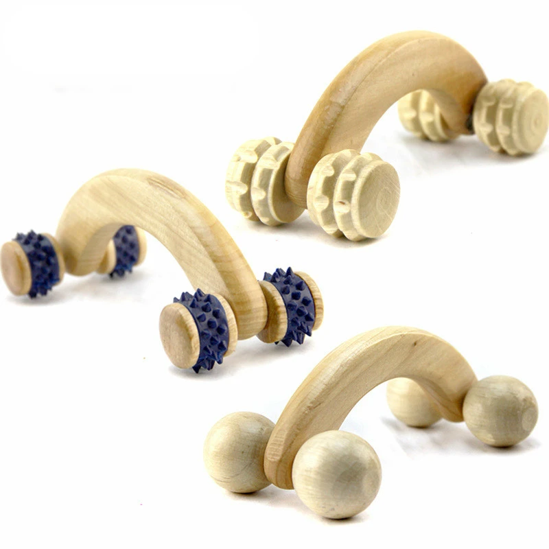 Wooden roller massager