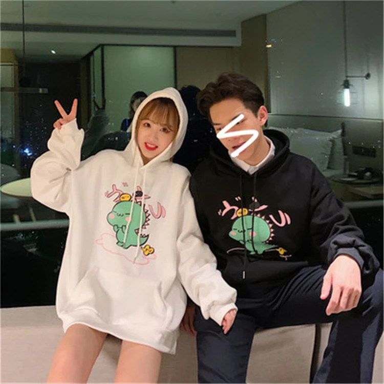 Loose plus fleece pullover sweater