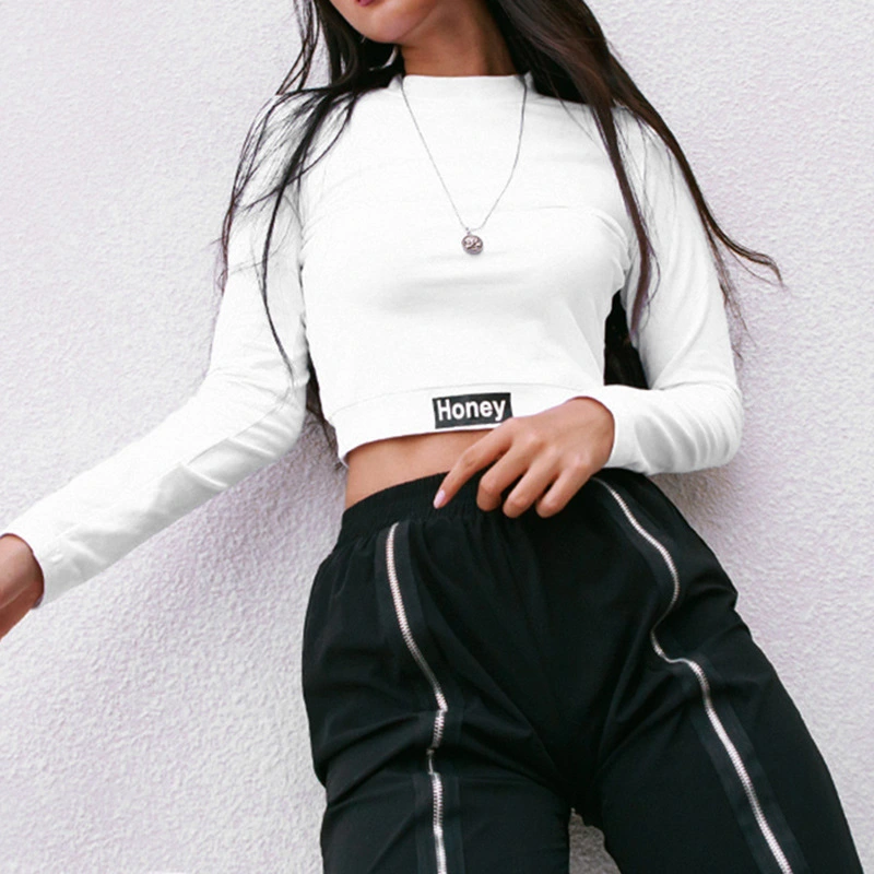 Long Sleeve Round Neck Stripe T-Shirt
