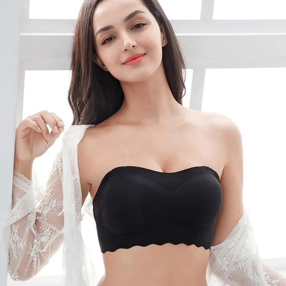 Invisible bra without underwire with detachable straps