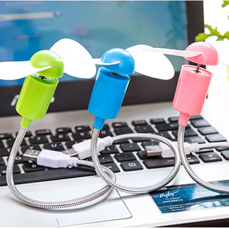 Mini USB Serpentine Fan Soft Leaf Twisted Desktop Small Fan