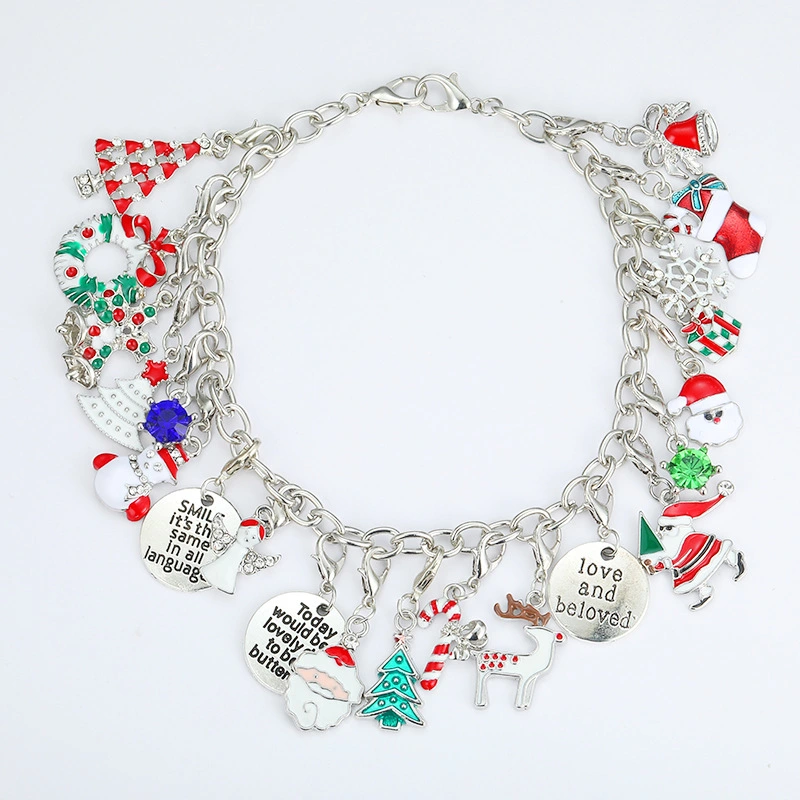 Christmas beaded bracelet gift Box set