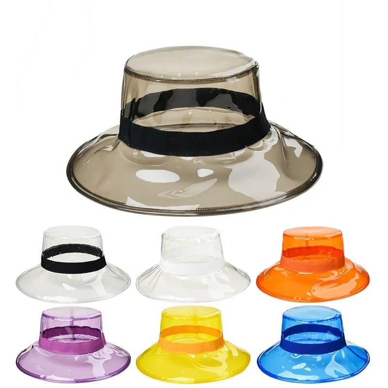 Plastic visor fisherman hat