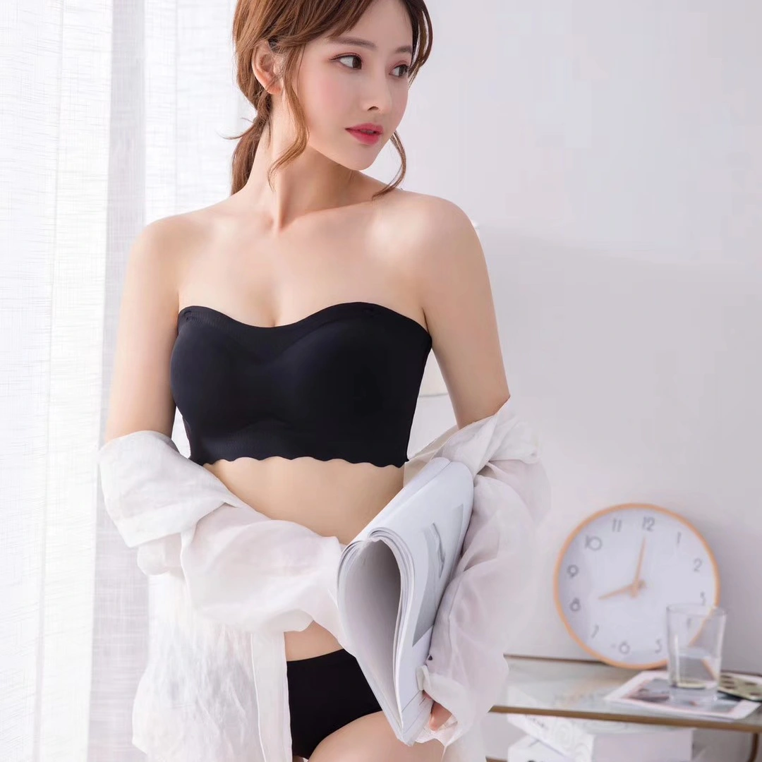 Thin strapless gathered chest wrap