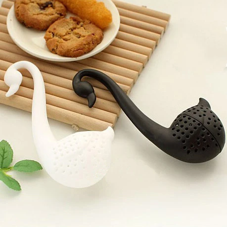 Swan tea strainer