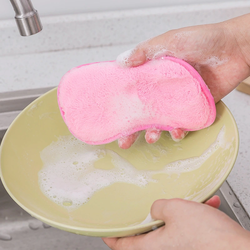 Color double-sided cleaning sponge