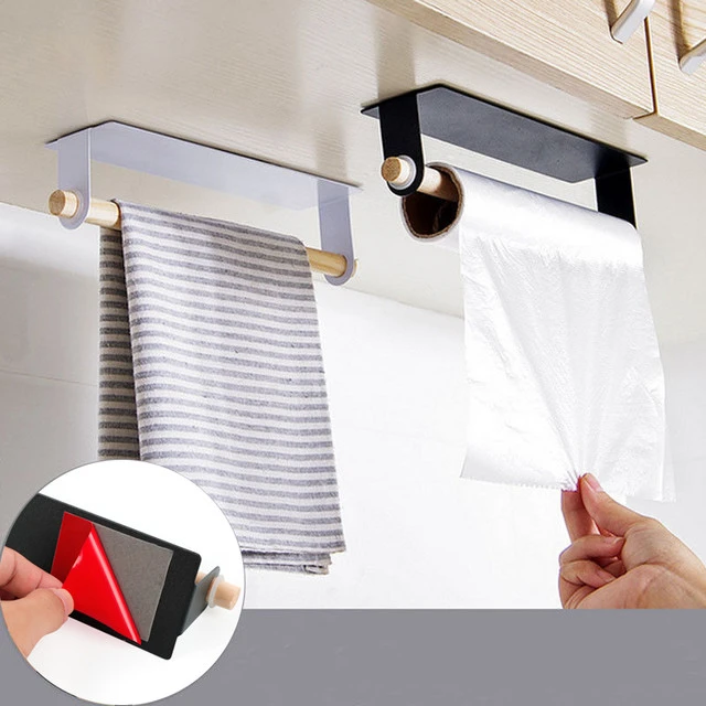 Wall-mounted towel rack