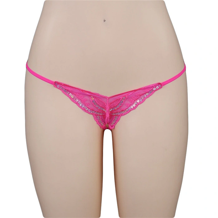 Women's Lace Waist Elastic Panties Thong