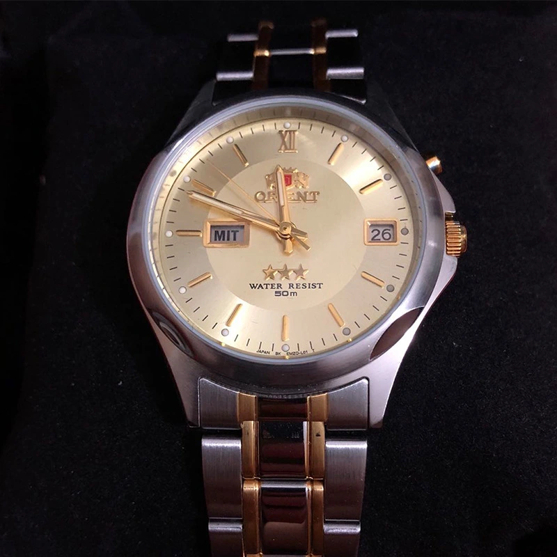 Classic nostalgic stock old dual calendar watch