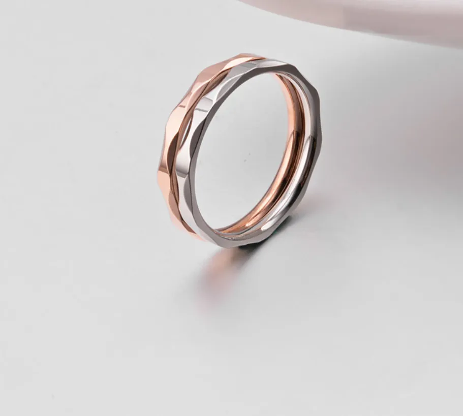 Titanium Steel Couple Ring