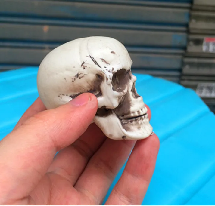 Holy Day horror skull props Mini small 5cm plastic hoe bar secret room haunted house decoration props
