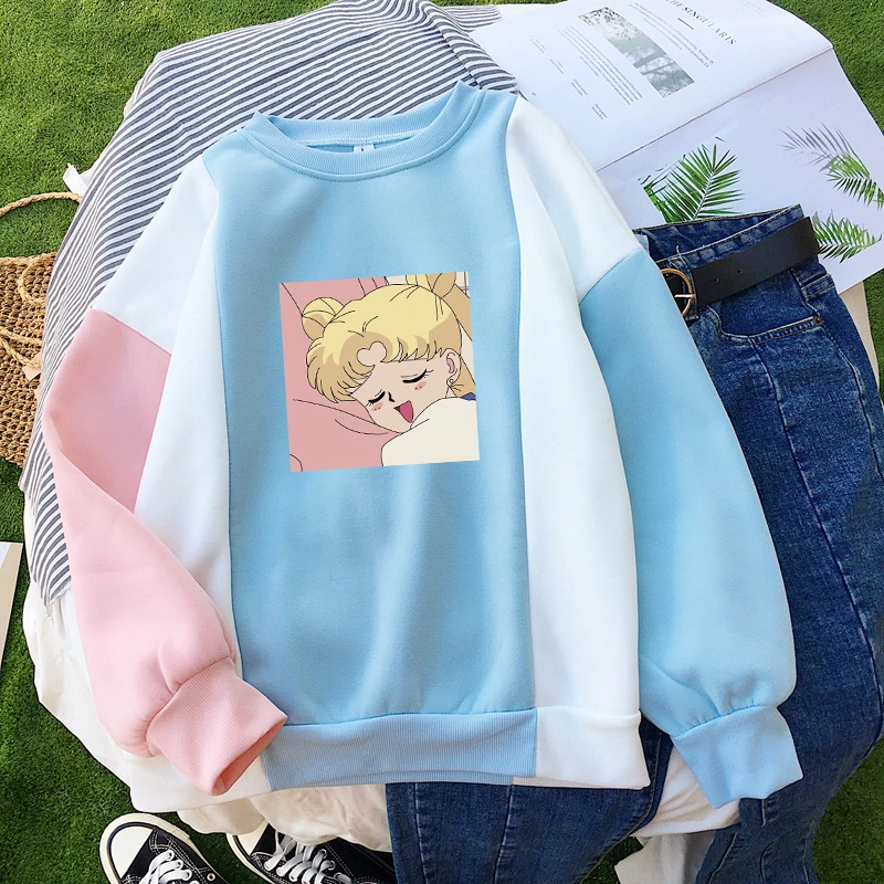 Sailor Moon cartoon print women's clothing