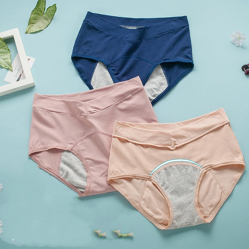 High-waisted cotton underwear