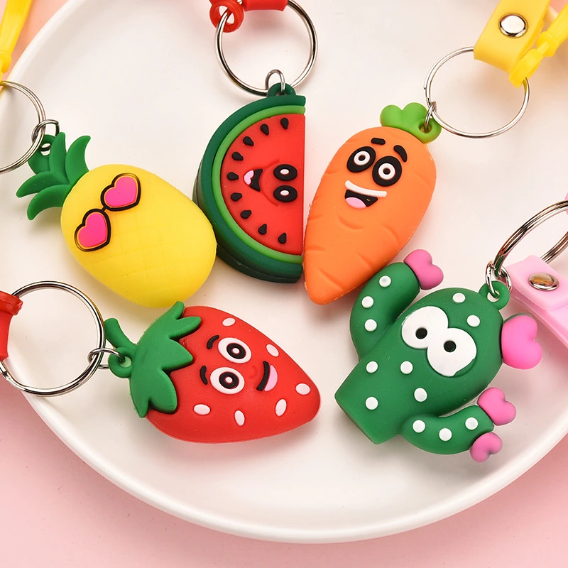 Fruit metal keychain simulation car accessories