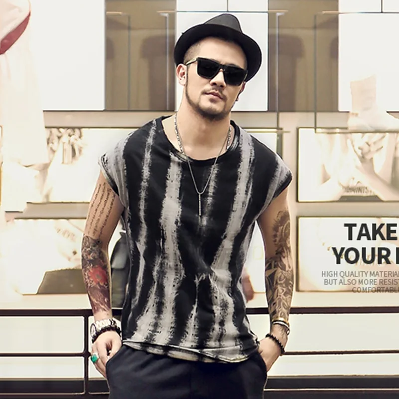 Vintage old faded wide shoulder vest