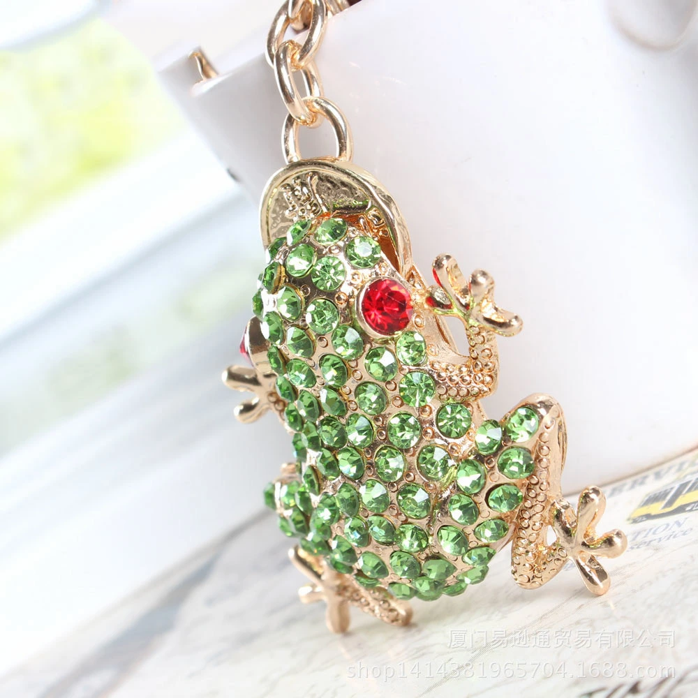 Frog coin key ring