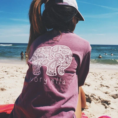 EBay quick sell, new explosion, long sleeve T-shirt, women's clothing, foreign trade prints, elephant pattern, mouth decoration coat