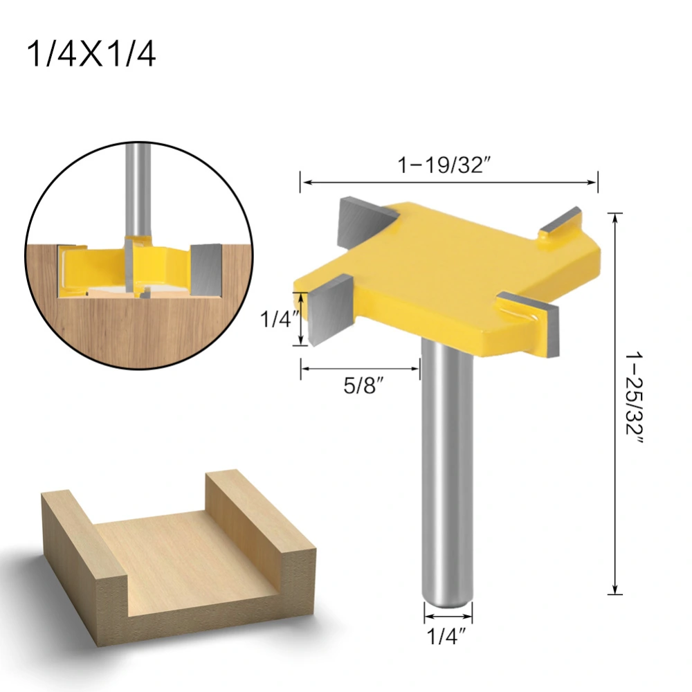 Four - toothed T cutter