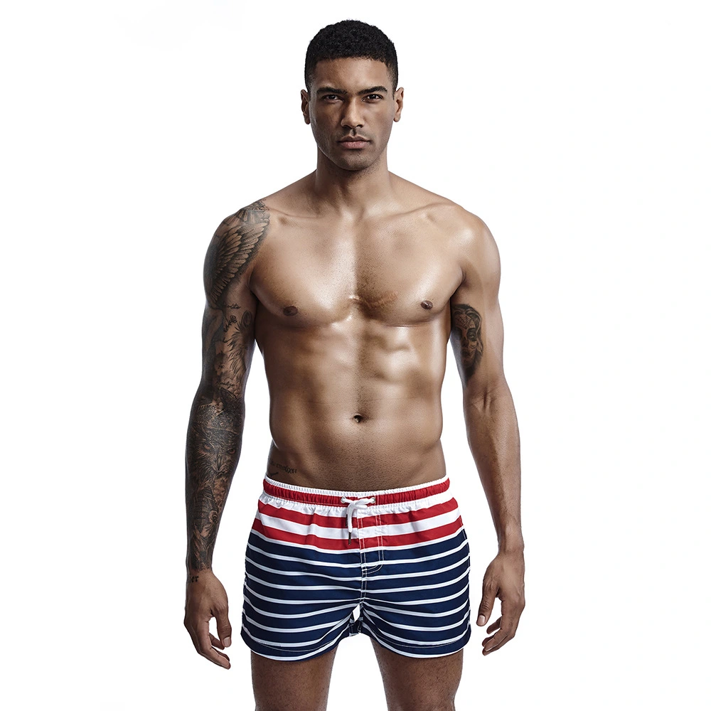 Men's colorblock striped shorts