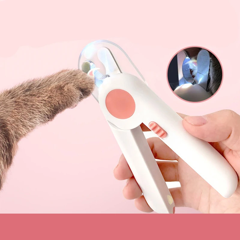 LED Light-Emitting Professional Pet Nail Clippers Dog Cat Cutter