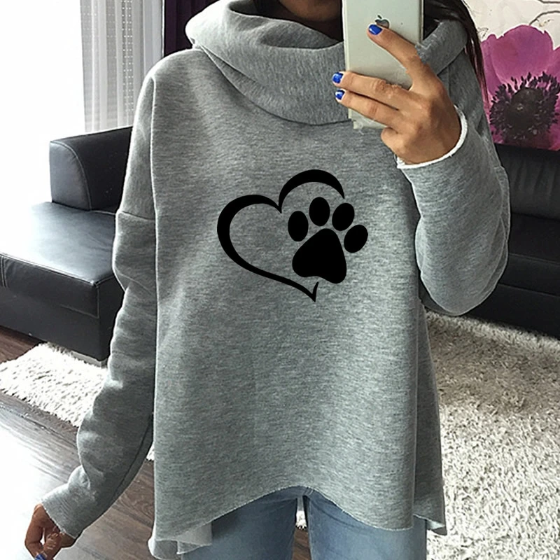 Hooded irregular top