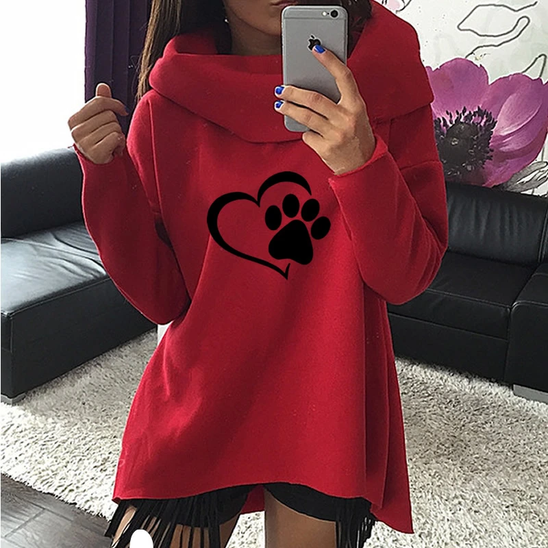 Hooded irregular top