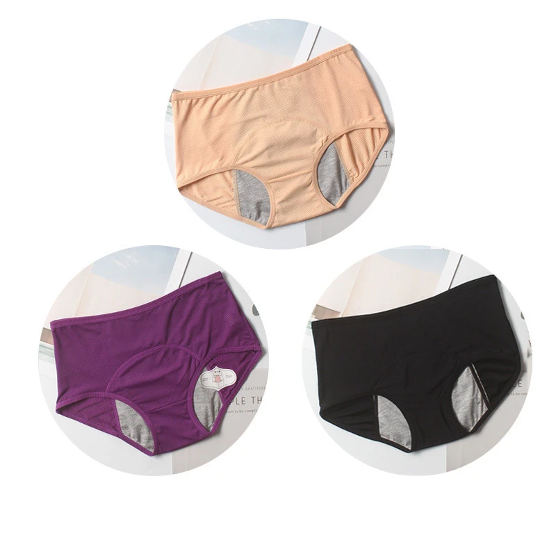 Breathable And Comfortable Front And Rear Leakproof Ladies Menstrual Briefs