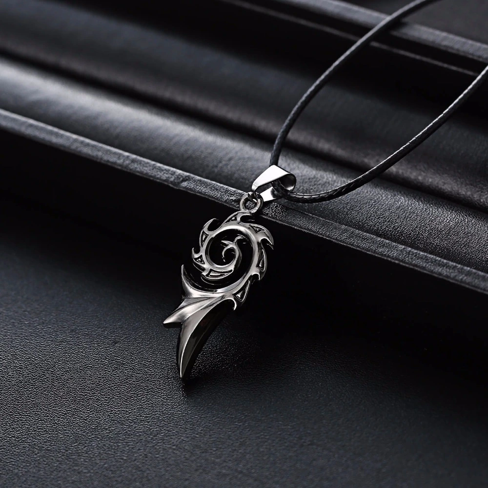 Men's punk dragon flame