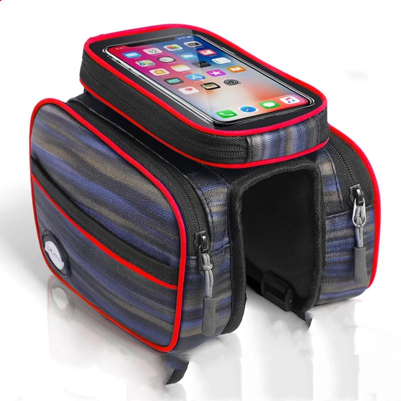 Mobile phone bicycle saddle bag