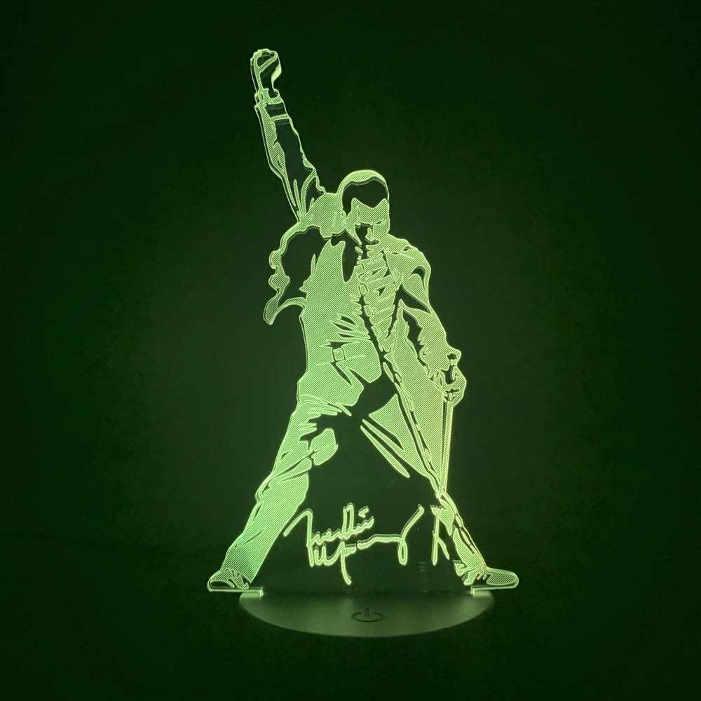 Rock singer 3D night light creative gifts