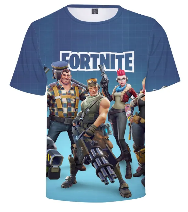 Fortnite T-shirt with round neck and short sleeves