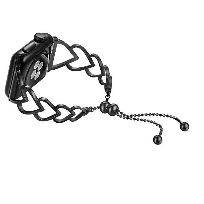 Heart-shaped bracelet strap