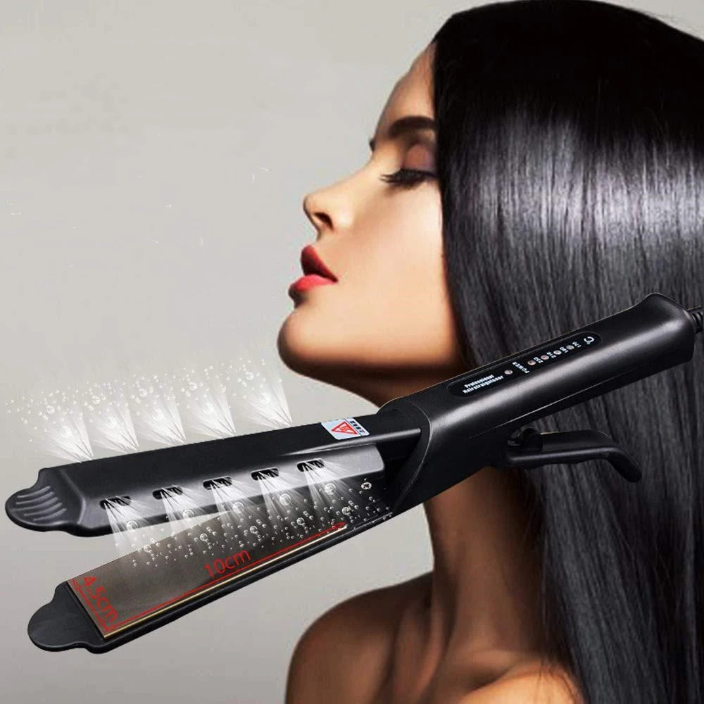 Hairdressing tool straightener does not hurt hair straightener