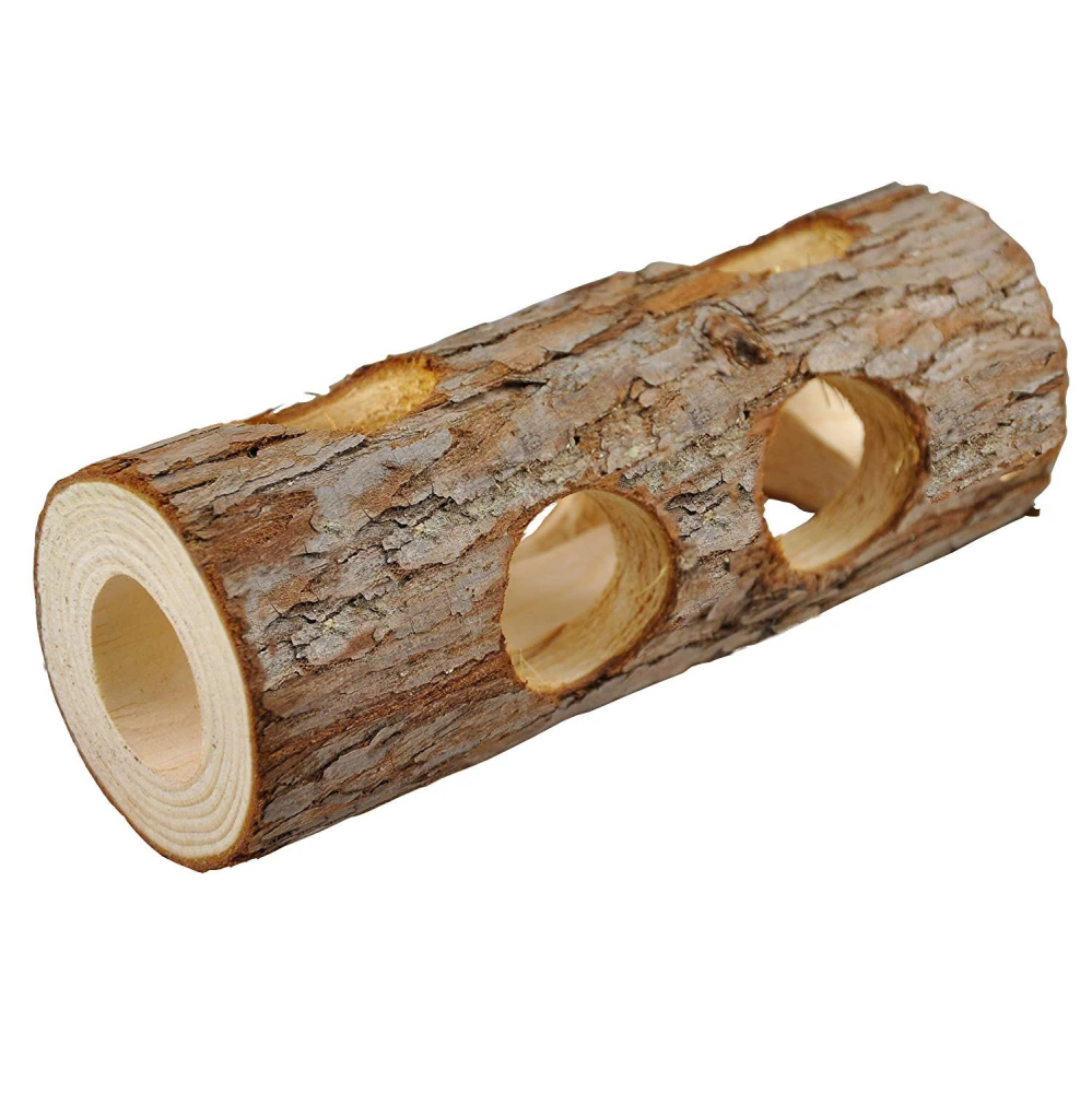 Hamster Wood Pipe Toy Tree Tube