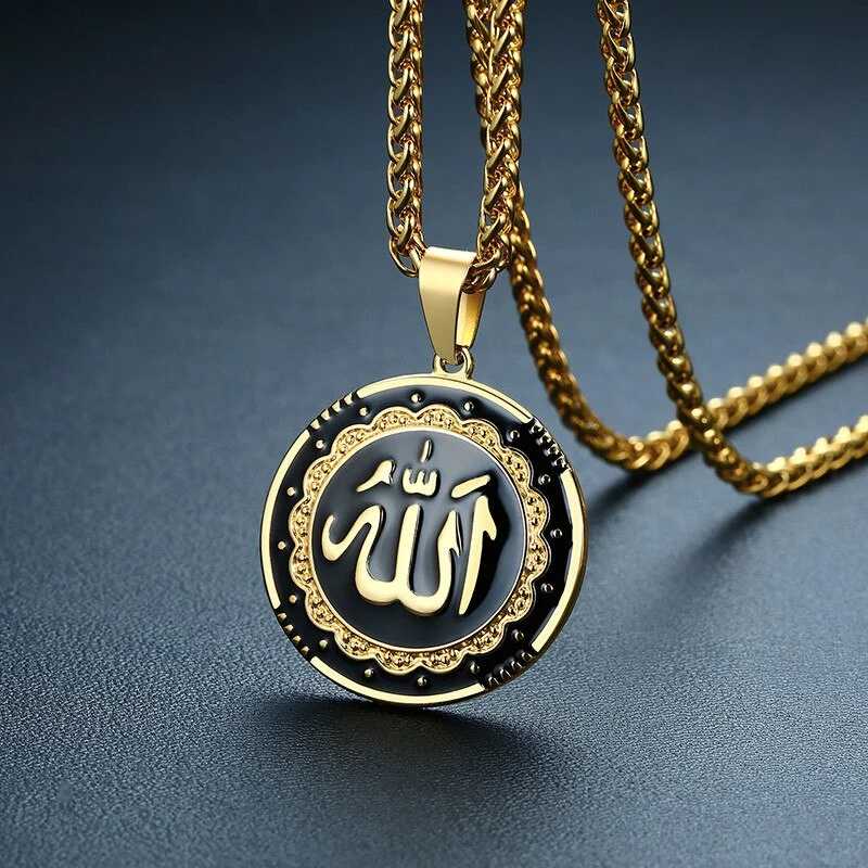 Titanium steel Allah Allah pendant