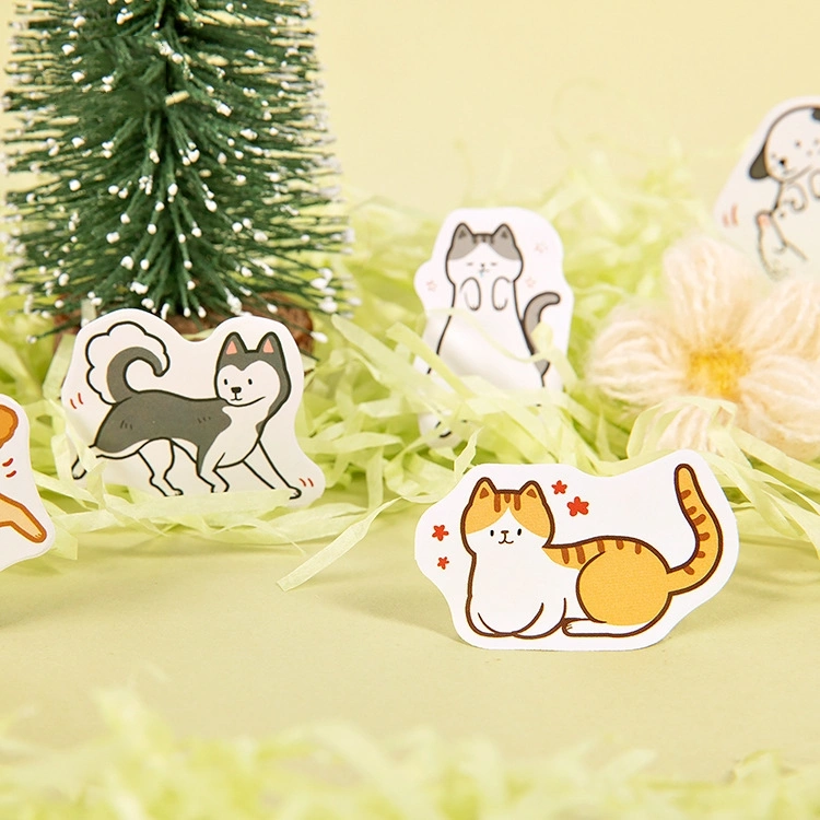 Cute Dog Cat Animal Sticker Decoration Diy Sticker