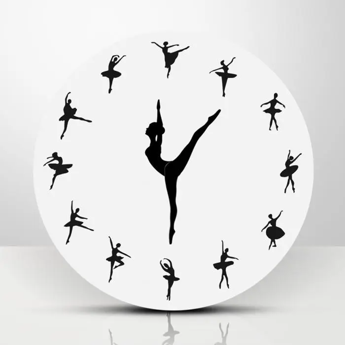 DIY ballerina wall clock