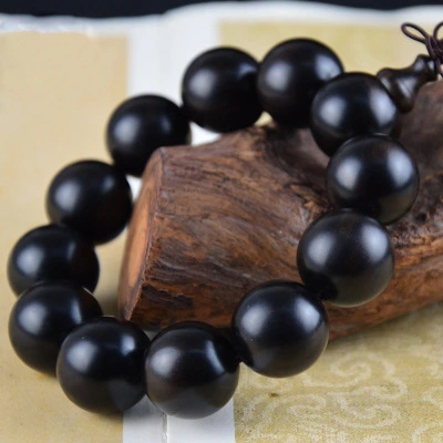 Ebony Buddhist Bead Bracelet