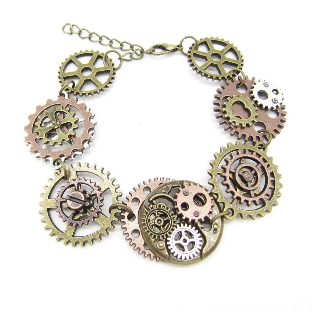 Multi Gears Steampunk Bracelet