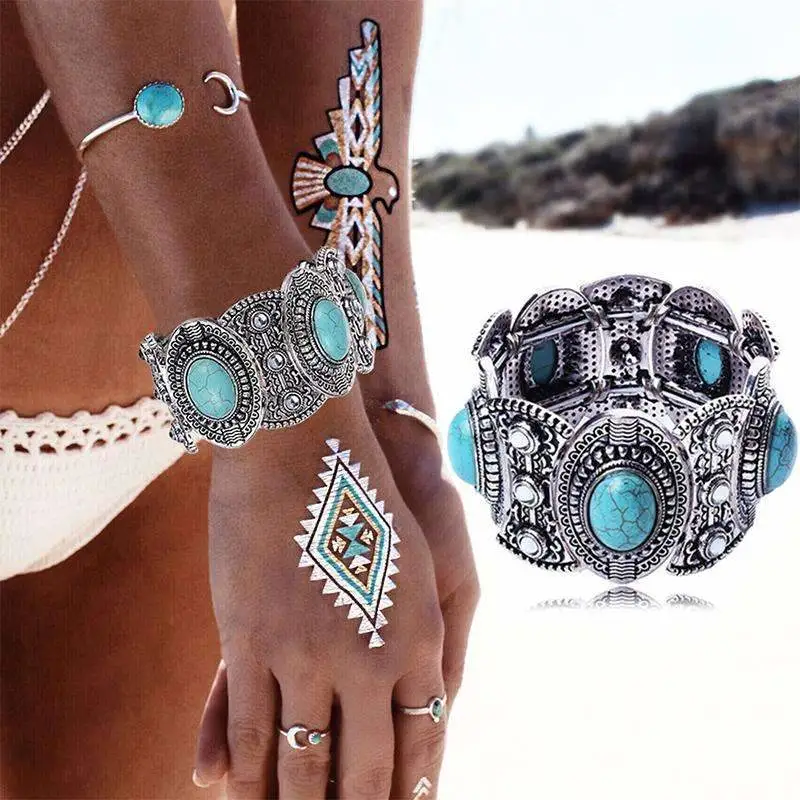 Gypsy Wanderer Turquoise Bracelet