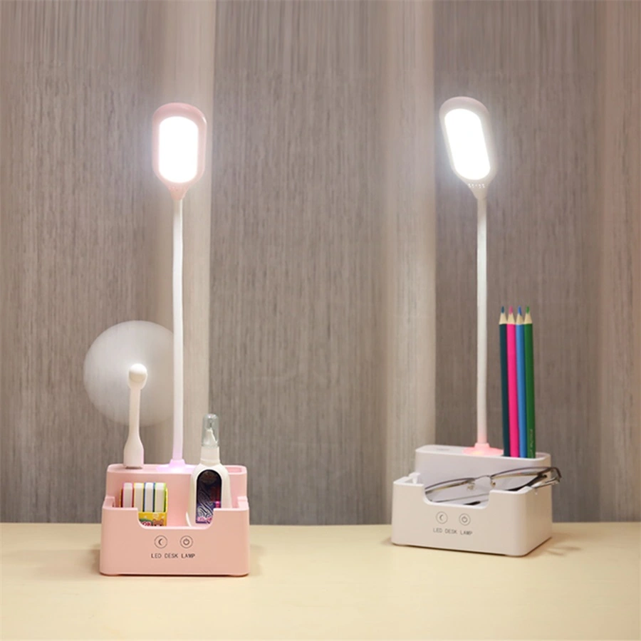 Student Pen Holder Table Lamp USB Charging Lamp