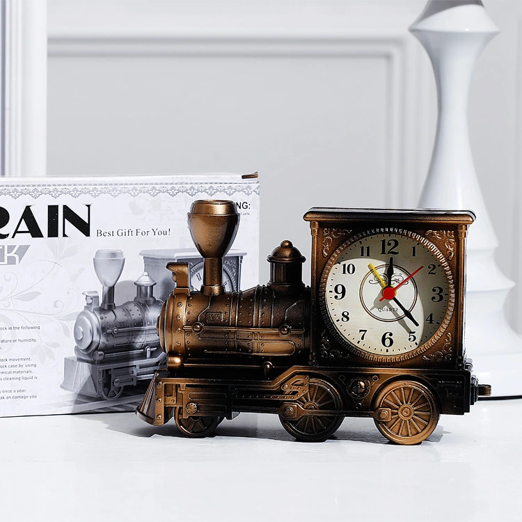 Antique locomotive alarm clock