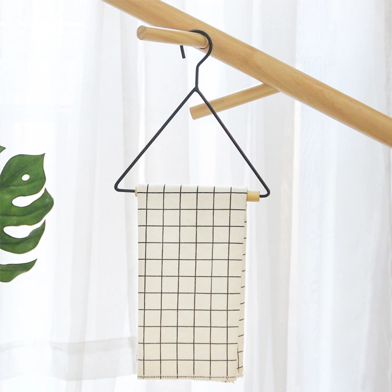 Nordic style simple triangle wooden clothes hanger