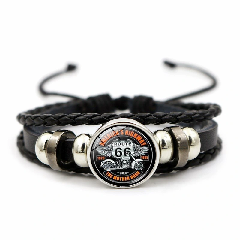 Route 66 bracelet Stone hand-woven bracelet