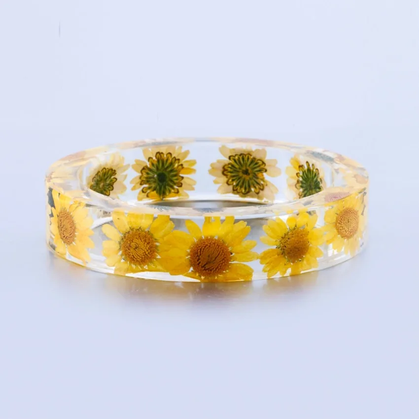 Pink cosmos flower bracelet
