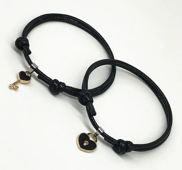 Small key love couple bracelet